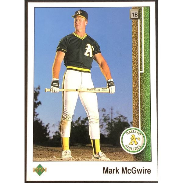 1989 UPPER DECK MARK McGWIRE