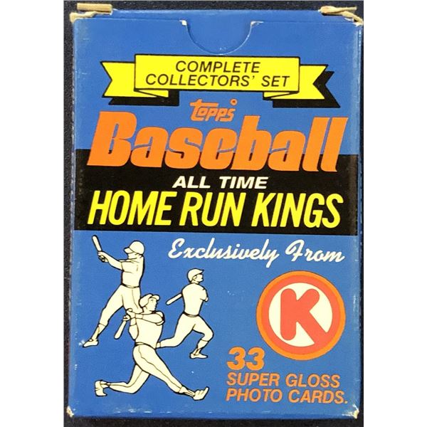 1985 TOPPS BASEBALL CIRCLE K ALL TIME HOME RUN KINGS BOX SET