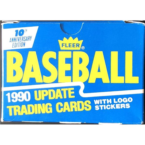 1990 FLEER BASEBALL UPDATE BOX SET
