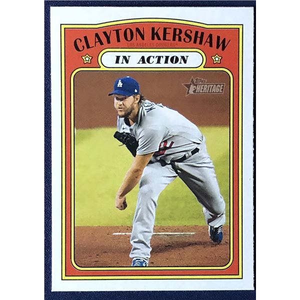 2021 TOPPS HERITAGE CLAYTON KERSHAW