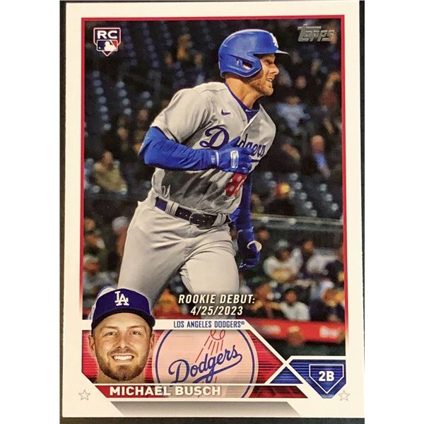 2023 TOPPS UPDATE MICHAEL BUSCH ROOKIE CARD