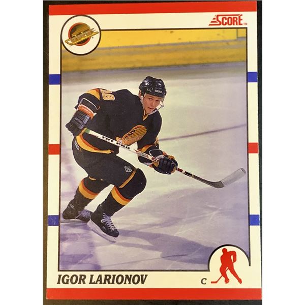 1990-91 SCORE IGOR LARIONOV (HOF) ROOKIE CARD