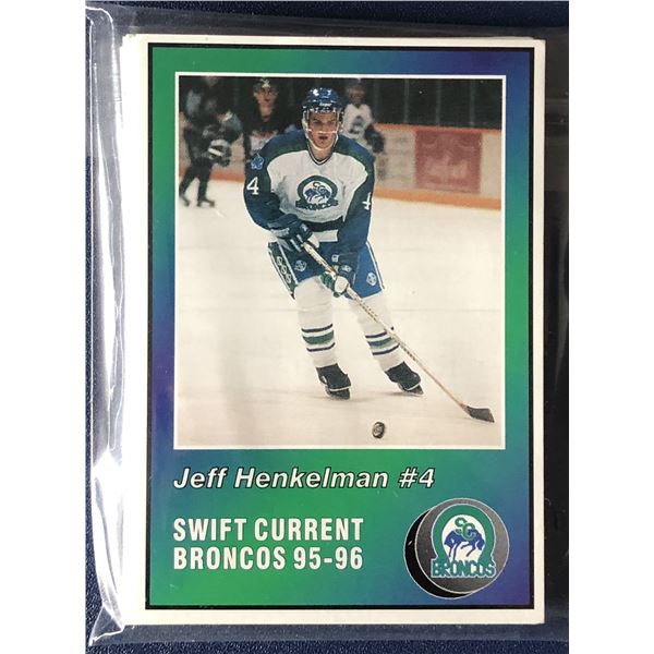 1995-96 SWIFT CURRENT (WHL) TEAM SET
