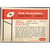 Image 2 : 1960 FLEER NFL BOB McNAMARA