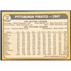 Image 2 : 1968 TOPPS PITTSBURGH PIRATES