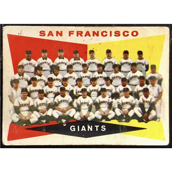 1960 TOPPS SAN FRANCISCO GIANTS