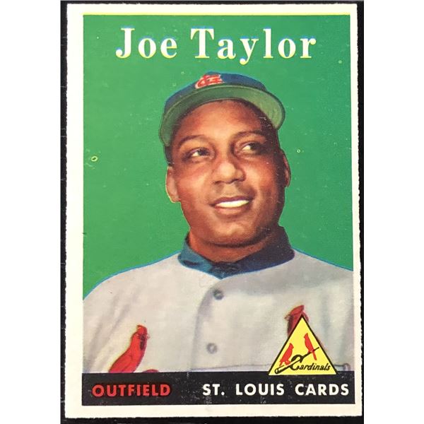 1958 TOPPS JOE TAYLOR ROOKIE CARD