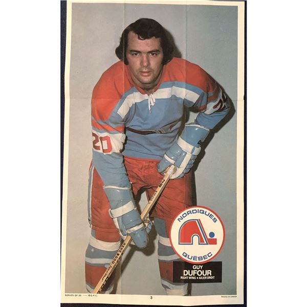 1973-74 O-PEE-CHEE WHA POSTERS - GUY DUFOUR