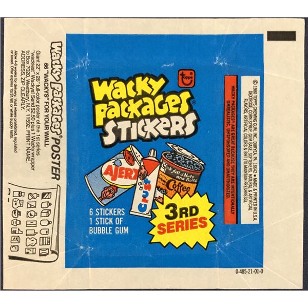 1979 TOPPS WACKY PACKS SERIES 3 WRAPPER