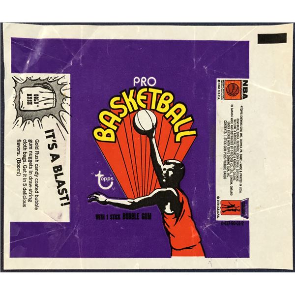 1972-73 TOPPS NBA WRAPPER