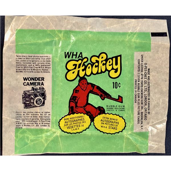 1974-75 O-PEE-CHEE WHA HOCKEY WRAPPER