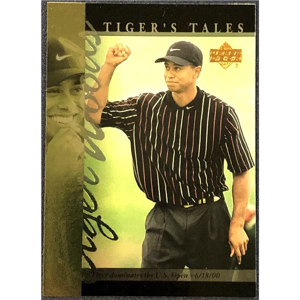 2001 UPPER DECK TIGER WOODS ROOKIE CARD