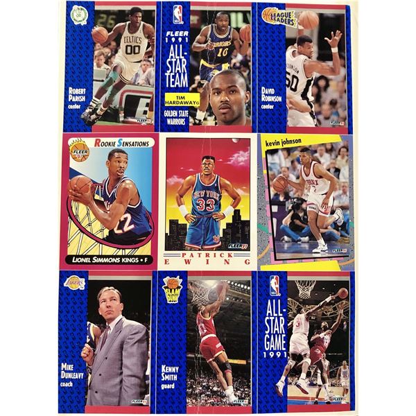 1991 FLEER NBA PROMO SHEET - MICHAEL JORDAN (HOF)