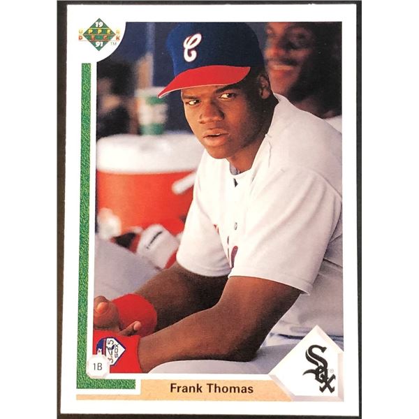 1991 UPPER DECK FRANK THOMAS (HOF) ROOKIE CARD