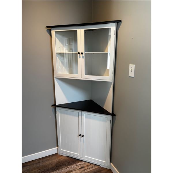 Veikous Corner Display Cabinet