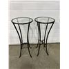 Image 1 : Glass Top Plant Stand / Side Tables