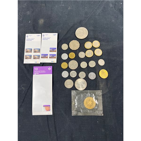 International Coins & Canadian Stamps