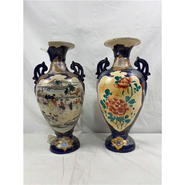 Satsuma Pottery Vases
