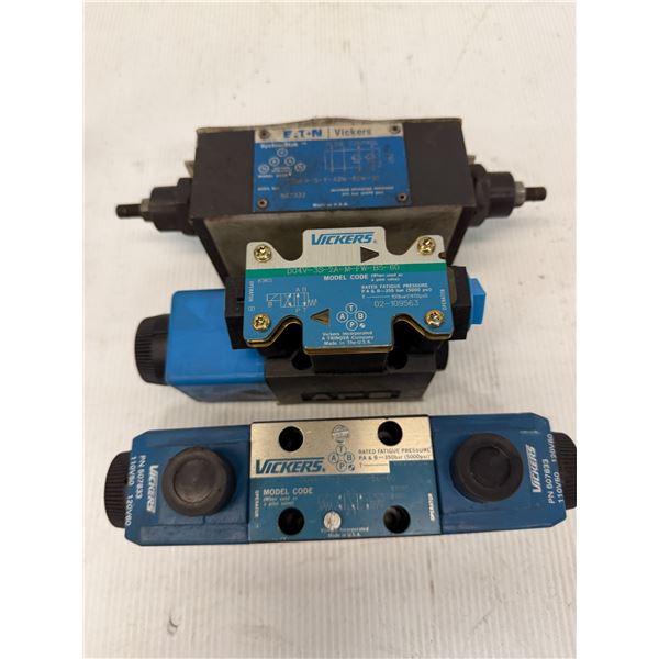 Lot of (3) Vickers Valves