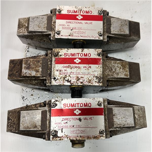 Lot of (3) Sumitomo Directional Valves