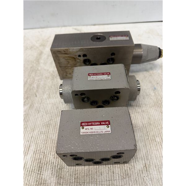 Lot of (3) Toyo-Oki Hytegra Valve Blocks