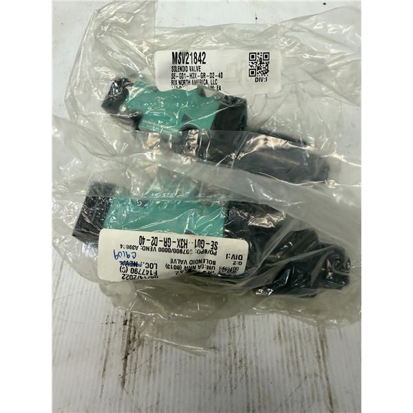 (2) Nachi #SE-G01-H3X-GR-D2-40 Valves