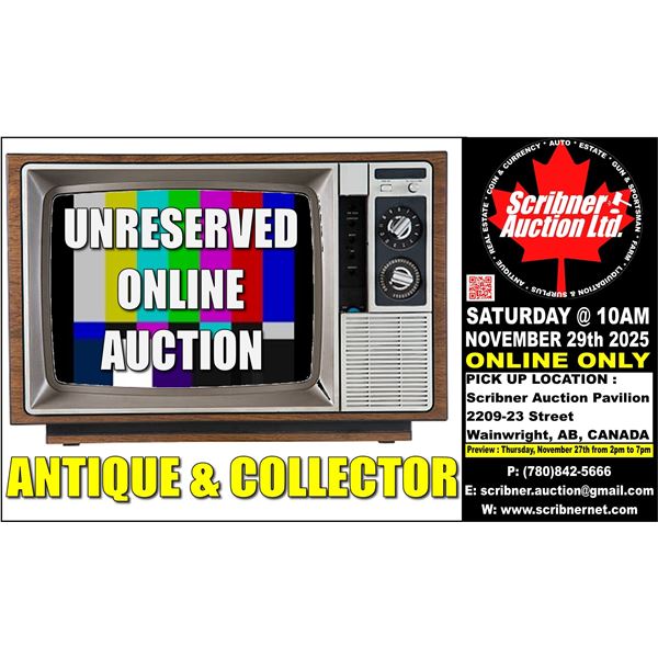 SATURDAY COLLECTOR & ANTIQUE AUCTION !
