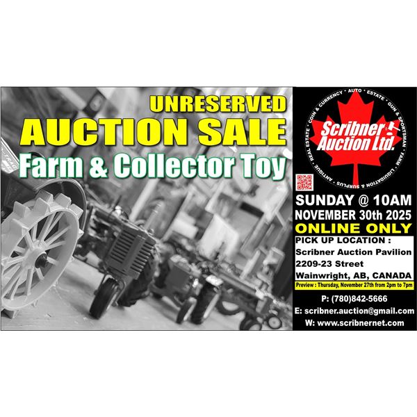 SUNDAY : FARM & COLLECTOR TOY AUCTION