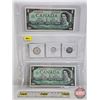 Image 1 : Canada 1967 Centennial Collector Combo (5): Incl. Consecutive Bills  - (2 Consecutive) $1 Beattie/Ra