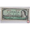Image 2 : Canada 1954 Collector Combo (5):  - $1 Bill : Bouey/Rasminsky #VF0670839 - $2 Bill : Lawson/Bouey #M