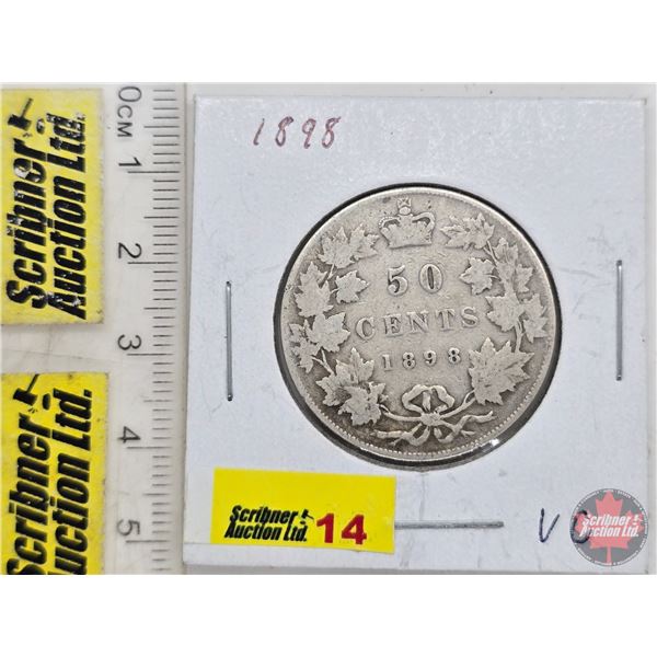 Canada Fifty Cent 1898 (SEE PICTURES!)  (Listing & Descriptions are a GUIDE ONLY and are subject to 