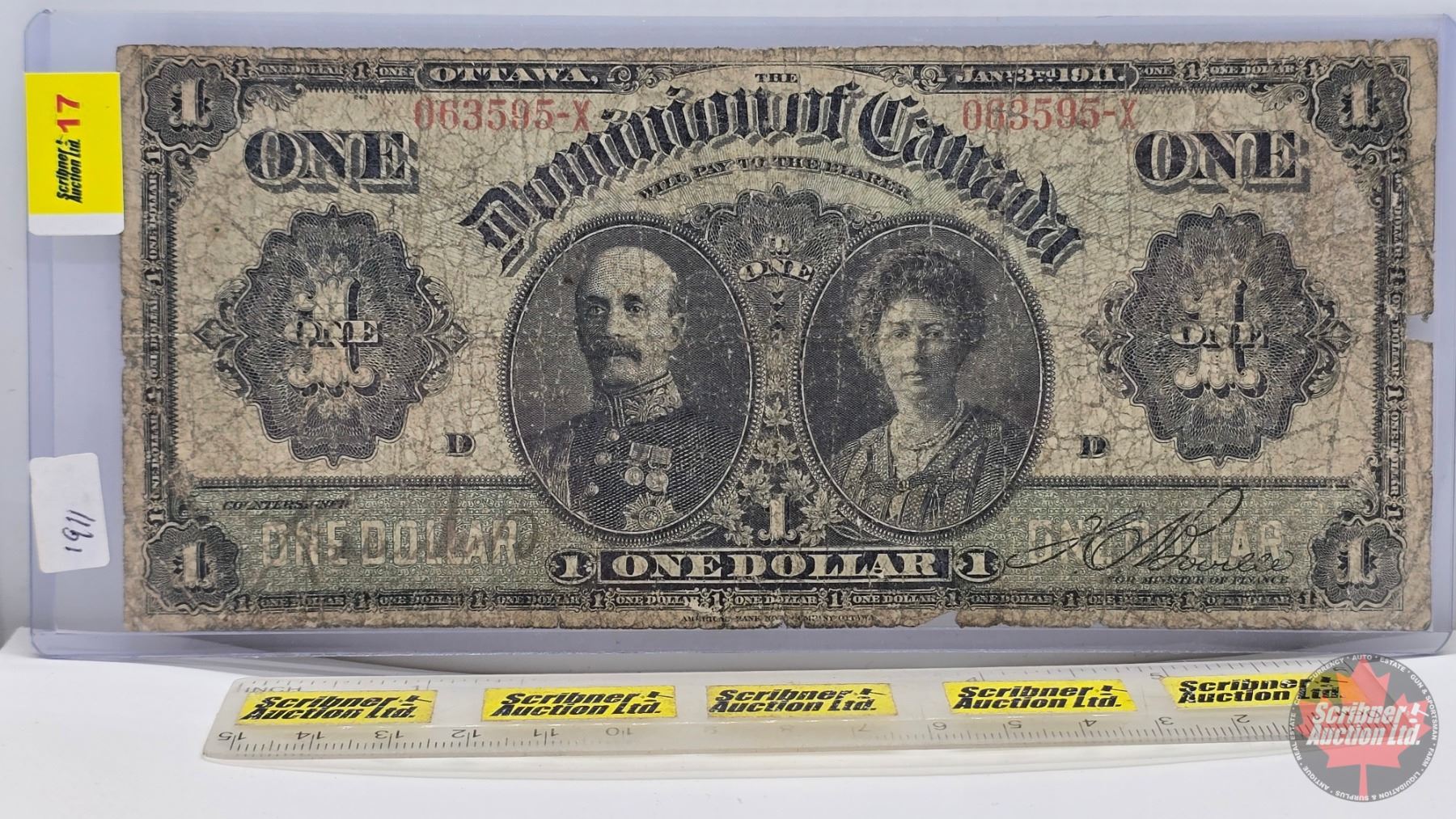 Dominion of Canada $1 Bill 1911 :