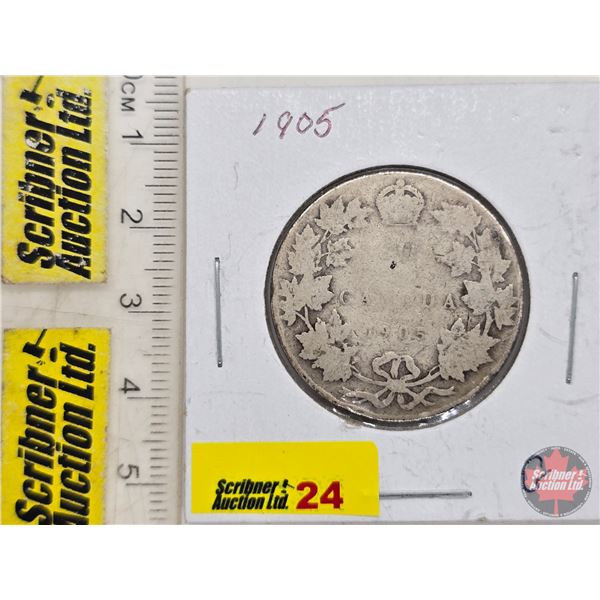 Canada Fifty Cent 1905 (SEE PICTURES!)  (Listing & Descriptions are a GUIDE ONLY and are subject to 