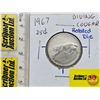Image 1 : Canada 1967 Centennial Twenty Five Cent : Rotated Die (SEE PICTURES!)  (Listing & Descriptions are a