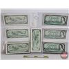 Image 5 : Canada $1 Bills 1954 (7) : - Beattie/Rasminsky #FZ2526452 - Beattie/Rasminsky #DY5456907 - Lawson/Bo