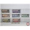 Image 1 : Canada Bills 1954 (7) : - $100 Bill : Beattie/Rasminsky #BJ0365055 - $50 Bill : Beattie/Rasminsky #B