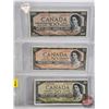 Image 2 : Canada Bills 1954 (7) : - $100 Bill : Beattie/Rasminsky #BJ0365055 - $50 Bill : Beattie/Rasminsky #B