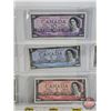 Image 3 : Canada Bills 1954 (7) : - $100 Bill : Beattie/Rasminsky #BJ0365055 - $50 Bill : Beattie/Rasminsky #B