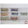 Image 5 : Canada Bills 1954 (7) : - $100 Bill : Beattie/Rasminsky #BJ0365055 - $50 Bill : Beattie/Rasminsky #B