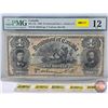 Image 1 : Dominion of Canada $1 Bill 1898 : Outward One's : Boville : #139824 (PMG Certified : Fine 12) (See P