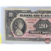 Image 2 : Bank of Canada $20 Bill 1935 "English" : Small Seal : Osborne/Towers #A052246 (PMG Certified : 20 Ve