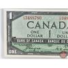 Image 3 : Canada $1 Bill 1954 "Devil's Face" : Coyne/Towers #CA3488780 (PMG Certified : 58 Choice About Unc) (