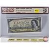 Image 1 : Canada $10 Bill 1954 "Devil's Face" : Coyne/Towers #AE6238505 (BCS Certified : Extra Fine 40 Origina