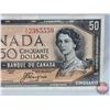 Image 2 : Canada $50 Bill 1954 "Devil's Face" : Beattie/Coyne #AH2385559 (BCS Certified : Very Fine 25) (See P