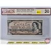 Image 1 : Canada $100 Bill 1954 "Devil's Face" : Coyne/Towers #AJ0660745 (BCS Certified : Very Fine 20) (See P