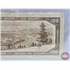 Image 5 : Canada $100 Bill 1954 "Devil's Face" : Coyne/Towers #AJ0660745 (BCS Certified : Very Fine 20) (See P