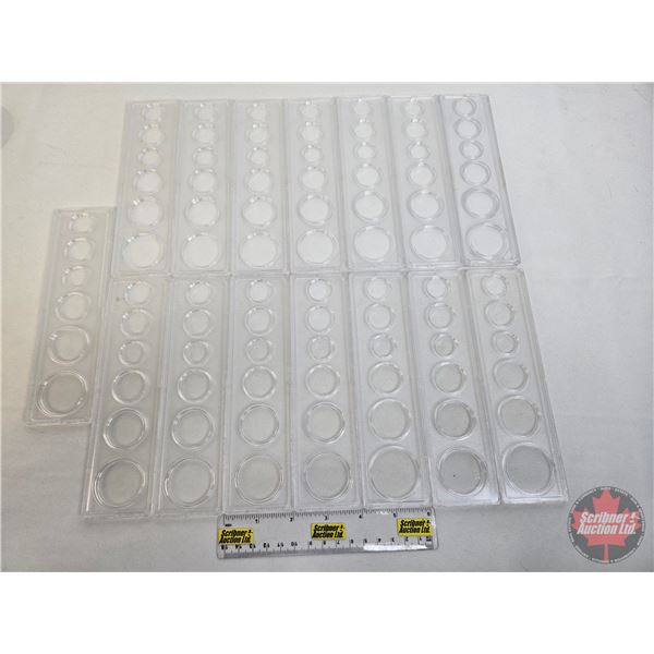 (15)  Plastic Snap-Lock Year Set  Holders (Empty)