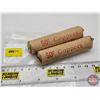Image 1 : Canada One Cent Rolls (2): 1963 , 1964 Uncirculated (100 Coins)
