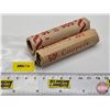 Image 1 : Canada One Cent Rolls (2): 1965 & 1967 "Dove" Uncirculated (100 Coins)