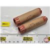 Image 1 : Canada One Cent Rolls (2) : 1976 & 1977 Uncirculated (100 Coins)